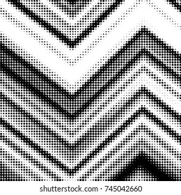 Abstract grunge grid polka dot halftone background pattern. Spotted black and white vector line illustration