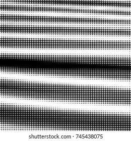 Abstract grunge grid polka dot halftone background pattern. Spotted black and white vector line illustration