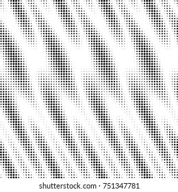 Abstract grunge grid polka dot halftone background pattern. Spotted black and white vector line illustration