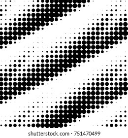 Abstract grunge grid polka dot halftone background pattern. Spotted black and white vector line illustration