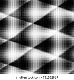 Abstract grunge grid polka dot halftone background pattern. Spotted black and white vector line illustration