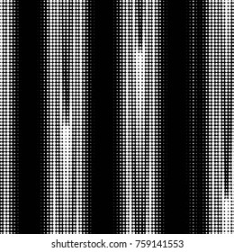 Abstract grunge grid polka dot halftone background pattern. Spotted black and white vector line illustration