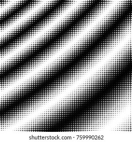 Abstract grunge grid polka dot halftone background pattern. Spotted black and white vector line illustration
