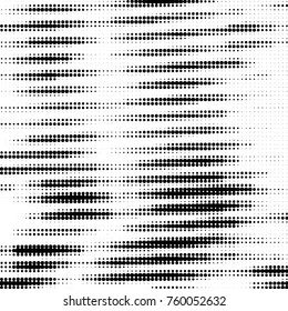 Abstract grunge grid polka dot halftone background pattern. Spotted black and white line illustration