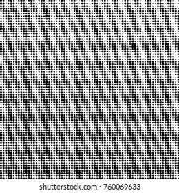 Abstract grunge grid polka dot halftone background pattern. Spotted black and white vector line illustration
