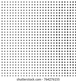 Abstract grunge grid polka dot halftone background pattern. Spotted black and white vector line illustration
