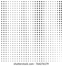 Abstract grunge grid polka dot halftone background pattern. Spotted black and white vector line illustration
