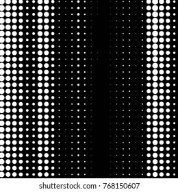 Abstract grunge grid polka dot halftone background pattern. Spotted black and white vector line illustration

