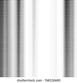 Abstract grunge grid polka dot halftone background pattern. Spotted black and white vector line illustration
