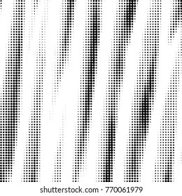 Abstract grunge grid polka dot halftone background pattern. Spotted black and white vector line illustration

