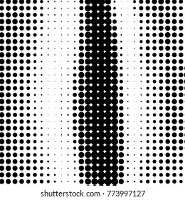 Abstract grunge grid polka dot halftone background pattern. Spotted black and white vector line illustration

