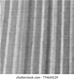 Abstract grunge grid polka dot halftone background pattern. Spotted black and white vector line illustration
