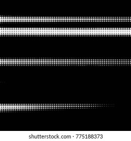 Abstract grunge grid polka dot halftone background pattern. Spotted black and white vector line illustration
