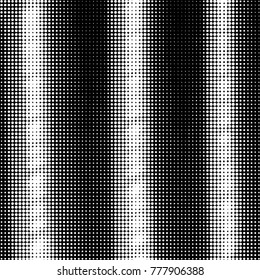 Abstract grunge grid polka dot halftone background pattern. Spotted black and white vector line illustration
