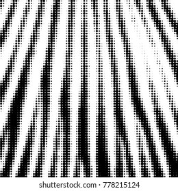 Abstract grunge grid polka dot halftone background pattern. Spotted black and white vector line illustration
