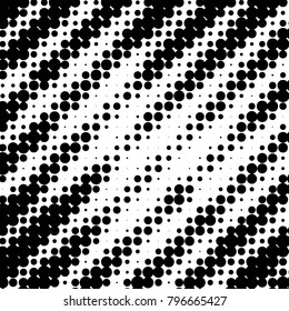 Abstract grunge grid polka dot halftone background pattern. Spotted black and white vector line illustration
