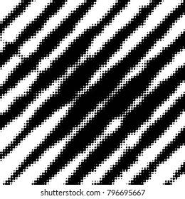Abstract grunge grid polka dot halftone background pattern. Spotted black and white vector line illustration
