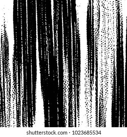 Abstract grunge grid stripe halftone background pattern. Black and white line vector illustration
