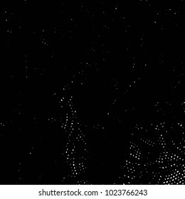Abstract grunge grid stripe halftone background pattern. Black and white line vector illustration

