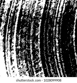 Abstract grunge grid stripe halftone background pattern. Black and white line vector illustration
