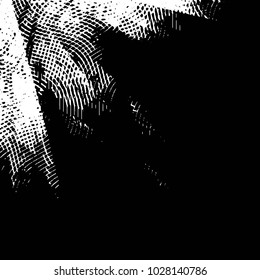 Abstract grunge grid stripe halftone background pattern. Black and white line vector illustration
