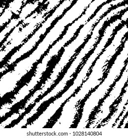 Abstract grunge grid stripe halftone background pattern. Black and white line vector illustration
