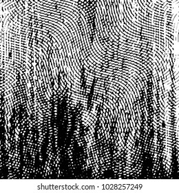 Abstract grunge grid stripe halftone background pattern. Black and white line vector illustration
