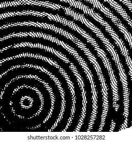 Abstract grunge grid stripe halftone background pattern. Black and white line vector illustration
