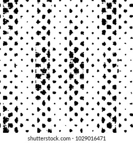 Abstract grunge grid stripe halftone background pattern. Black and white line vector illustration
