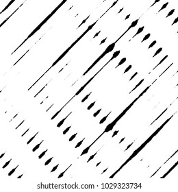Abstract grunge grid stripe halftone background pattern. Black and white line vector illustration
