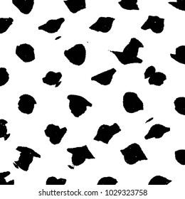 Abstract grunge grid stripe halftone background pattern. Black and white line vector illustration
