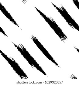 Abstract grunge grid stripe halftone background pattern. Black and white line vector illustration
