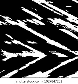 Abstract grunge grid stripe halftone background pattern. Black and white line vector illustration
