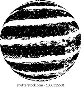 Abstract grunge grid stripe halftone background pattern. Black and white line vector illustration

