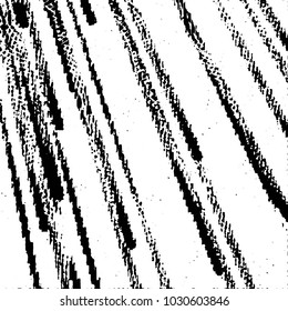 Abstract grunge grid stripe halftone background pattern. Black and white line vector illustration
