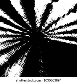 Abstract grunge grid stripe halftone background pattern. Black and white line vector illustration
