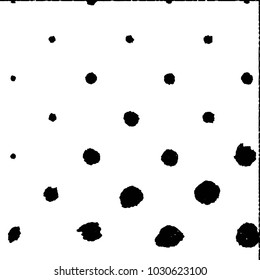 Patrón de fondo de medio tono de la banda de grieta abstracta. Ilustración vectorial de línea negra y blanca
