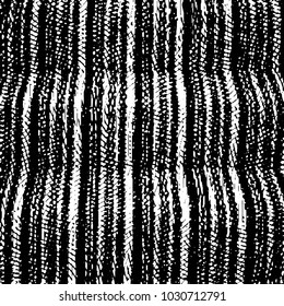 Abstract grunge grid stripe halftone background pattern. Black and white line vector illustration
