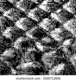 Abstract grunge grid stripe halftone background pattern. Black and white line vector illustration

