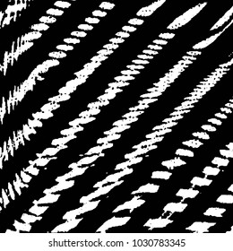 Abstract grunge grid stripe halftone background pattern. Black and white line vector illustration
