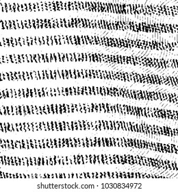 Abstract grunge grid stripe halftone background pattern. Black and white line vector illustration
