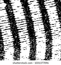 Abstract grunge grid stripe halftone background pattern. Black and white line vector illustration
