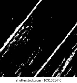 Abstract grunge grid stripe halftone background pattern. Black and white line vector illustration
