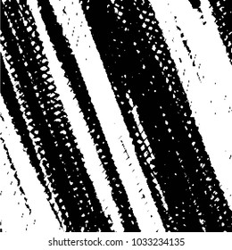 Abstract grunge grid stripe halftone background pattern. Black and white line vector illustration

