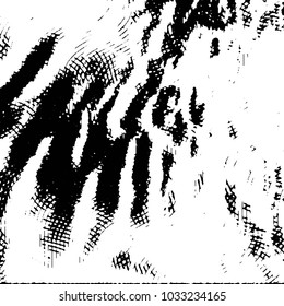 Abstract grunge grid stripe halftone background pattern. Black and white line vector illustration
