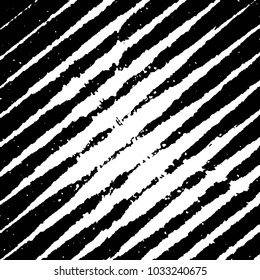 Abstract grunge grid stripe halftone background pattern. Black and white line vector illustration
