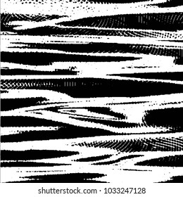 Abstract grunge grid stripe halftone background pattern. Black and white line vector illustration
