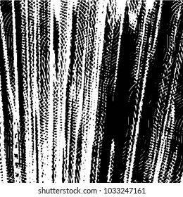 Abstract grunge grid stripe halftone background pattern. Black and white line vector illustration
