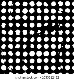 Abstractas patrón de fondo de semitono de la raya de la rejilla del grunge. Ilustración vectorial de línea en blanco y negro
