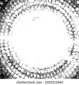 Abstract grunge grid stripe halftone background pattern. Black and white line vector illustration
